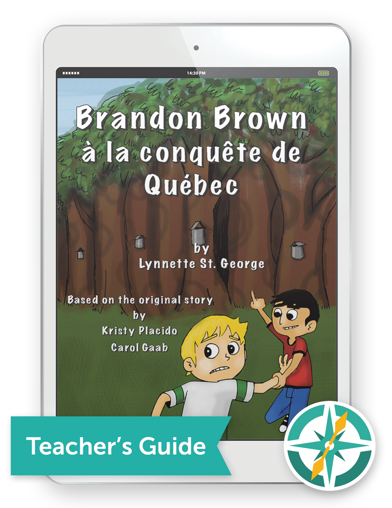 One-year subscription to Brandon Brown à la conquête de Québec (Past and Present Tense) Premium Teacher Guide, Student Edition FlexText®, and Explorer.