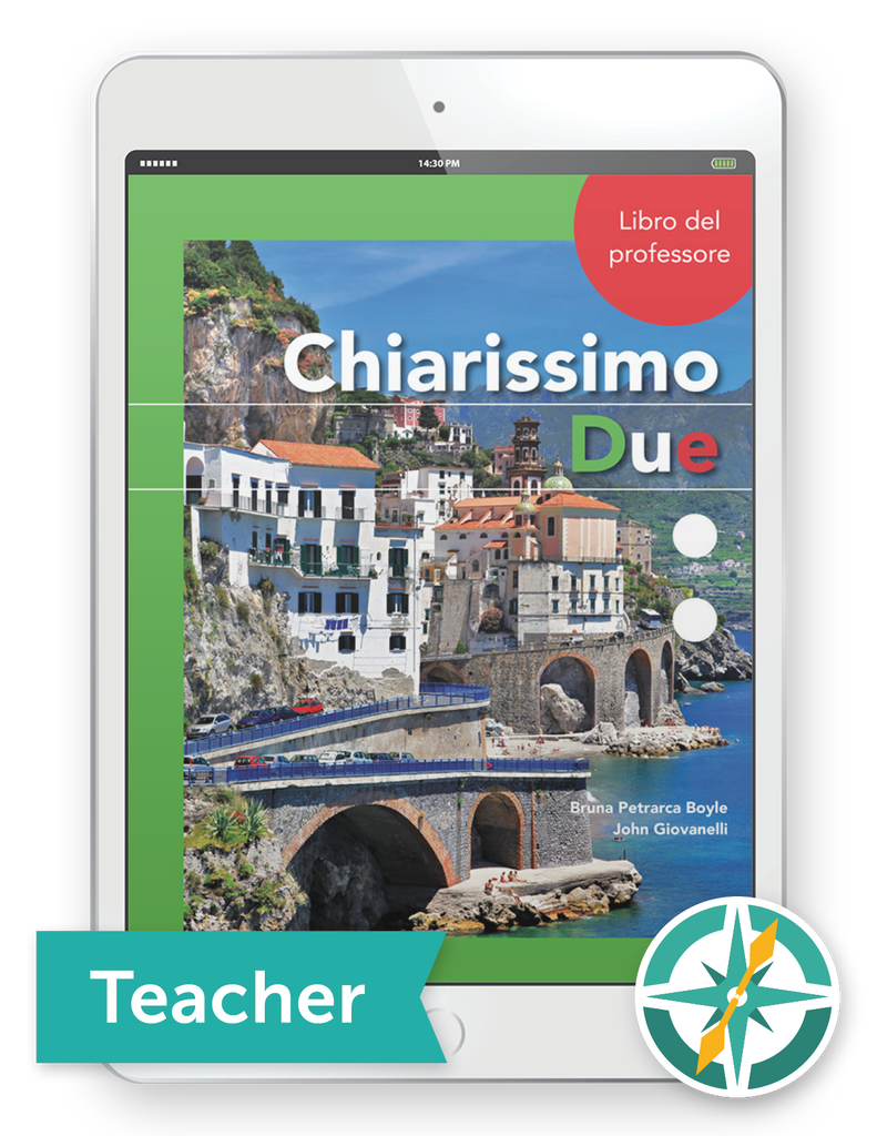 Chiarissimo Due - One-Year Digital Teacher Package (Teacher FlexText® + Student FlextText® + Explorer)