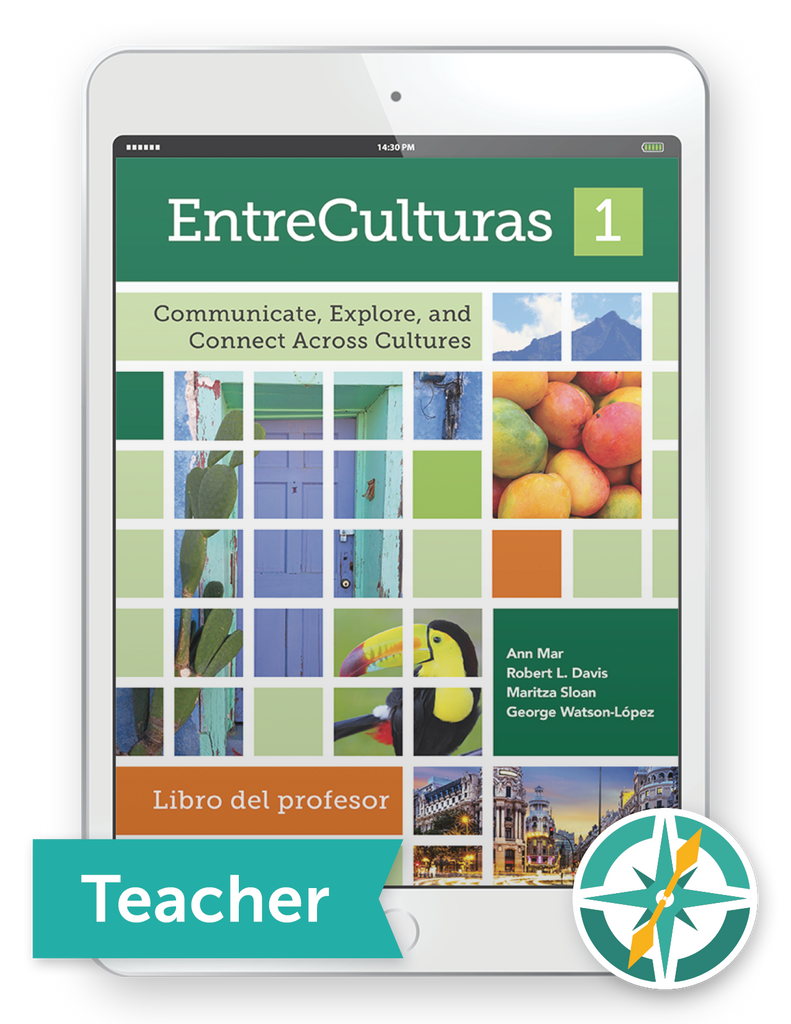 EntreCulturas 1, Español - One-Year Digital Teacher Package (Teacher FlexText® + Student FlexText® + Explorer)