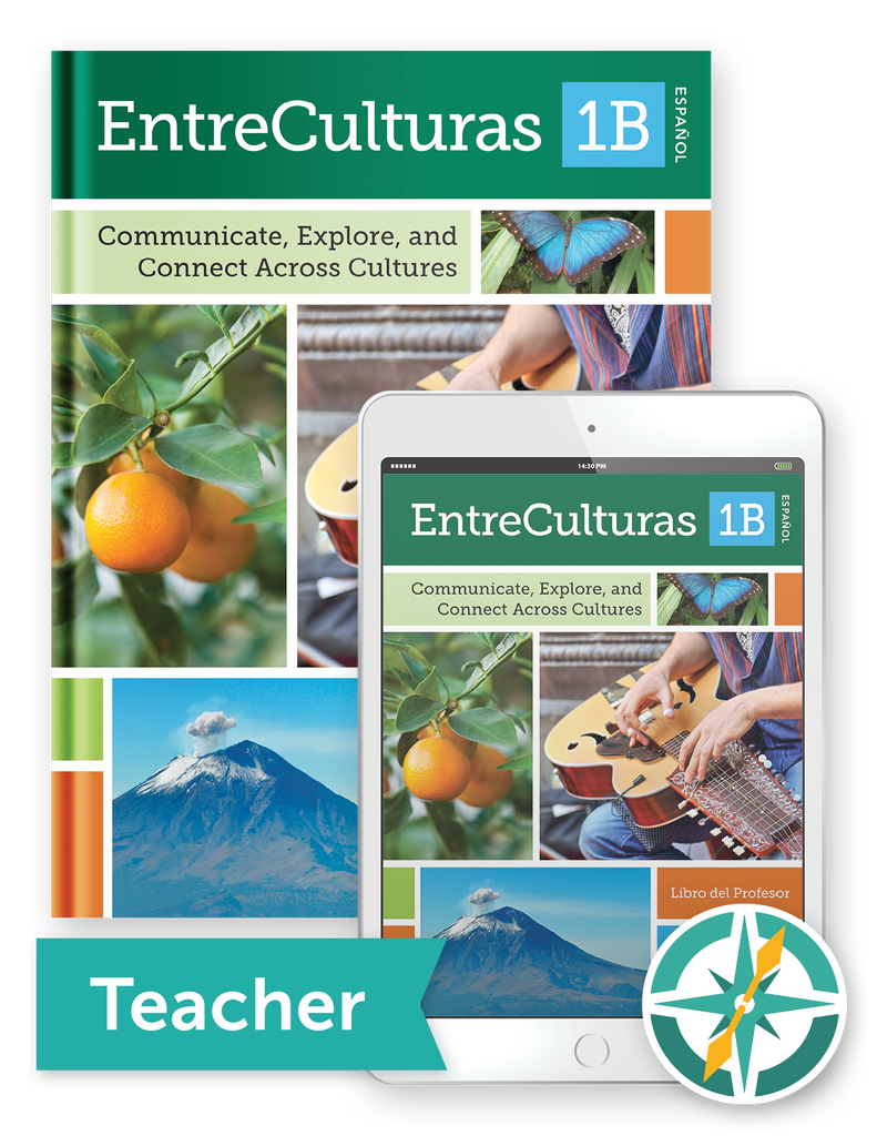 EntreCulturas 1b, Español - One-Year Softcover Print and Digital Teacher Package