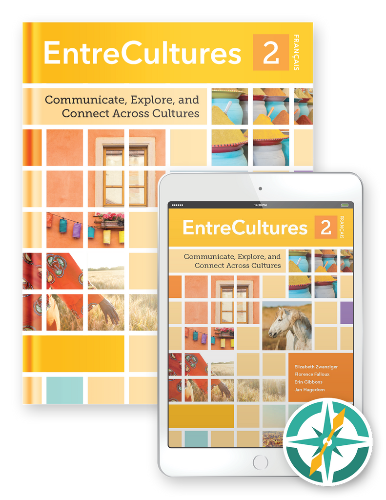 EntreCultures 2, Français - One-Year Hardcover Print and Digital Student Package
