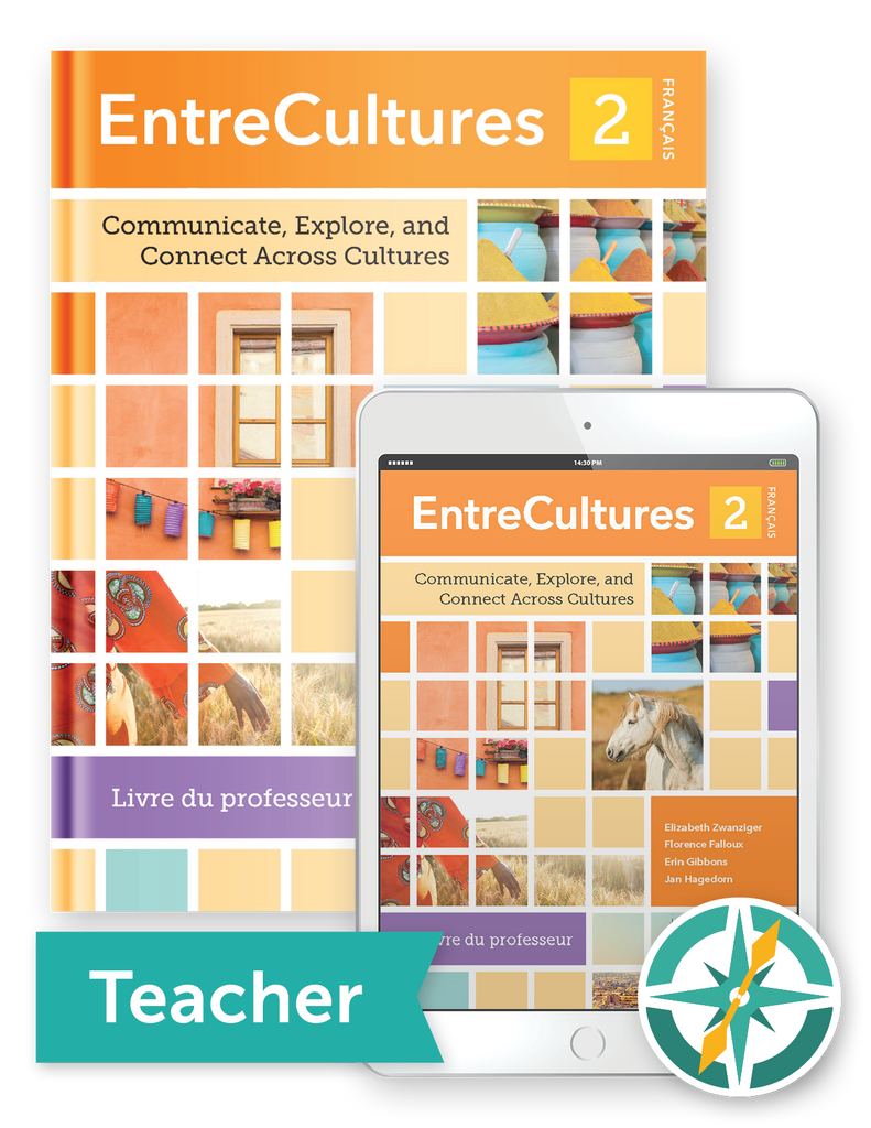 EntreCultures 2, Français - One-Year Softcover Print and Digital Teacher Package
