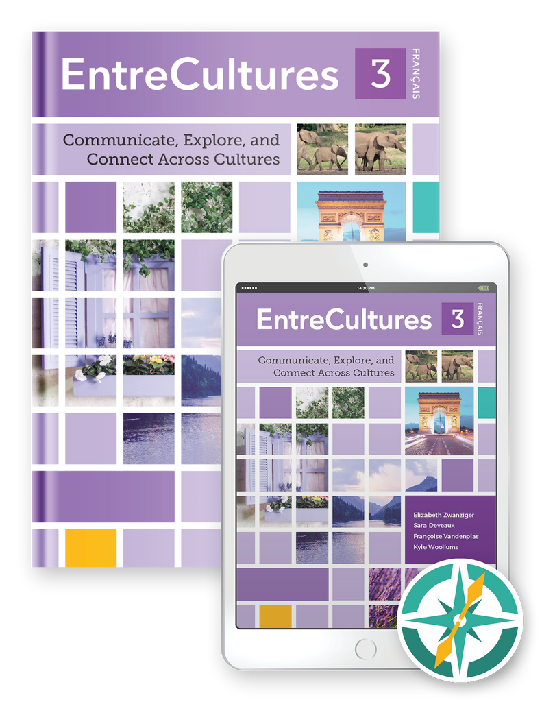 EntreCultures 3, Français - One-Year Hardcover Print and Digital Student Package